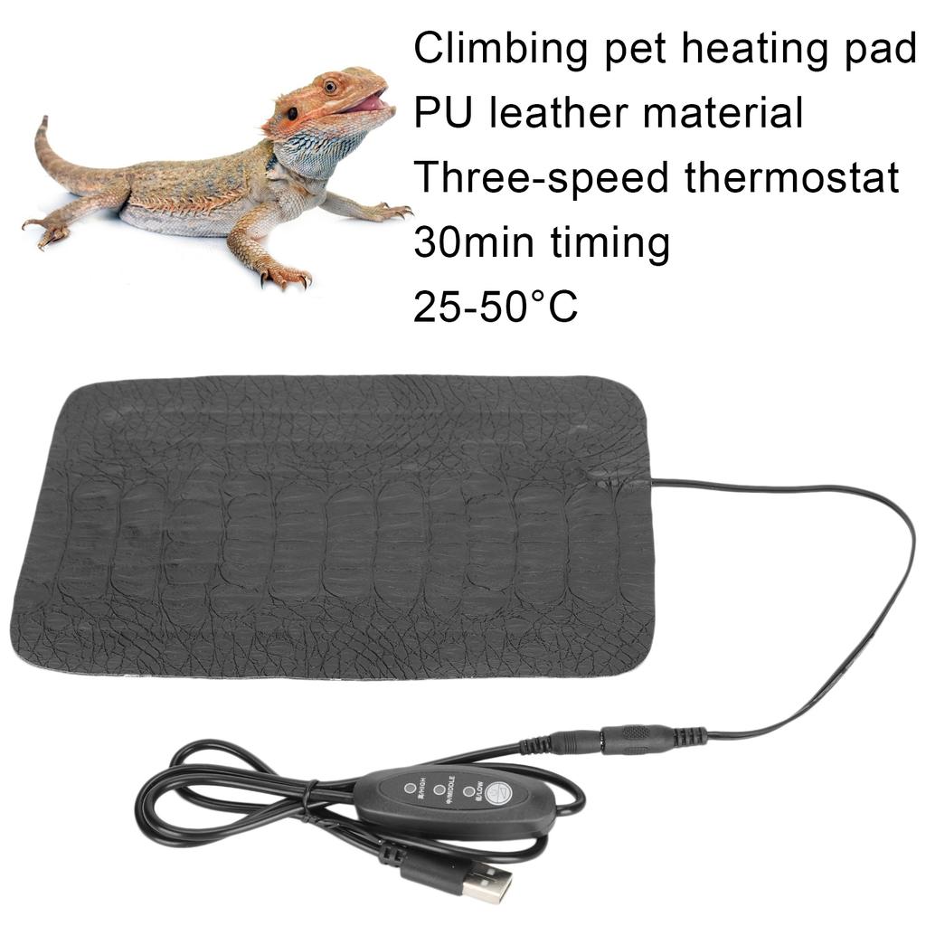 USB Reptilien Kratzfest Heizmatte Wasserdichte Wärmematte für Reptilien Schildkröte  (Klein )