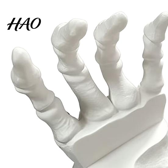Dark Aesthetic Room Accessories Gothic Skeleton Hand Book Stand, Desktop Card Display Holder, Decorative Style Gift Ideas Ornament for Halloween Home
