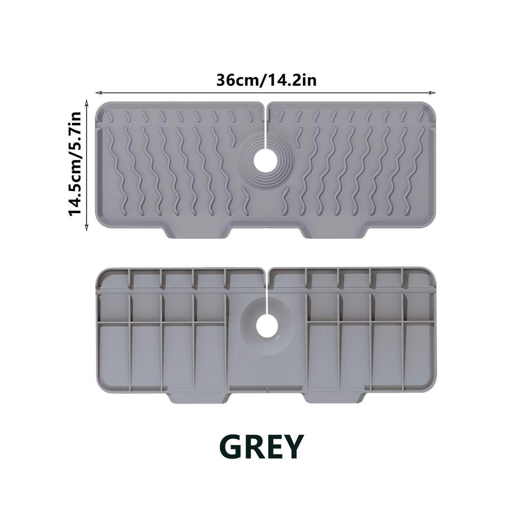 Silikon Spülbecken Armatur Matte: Einfarbige rechteckige Spülbeckenunterlage für Küchenarbeitsplatten