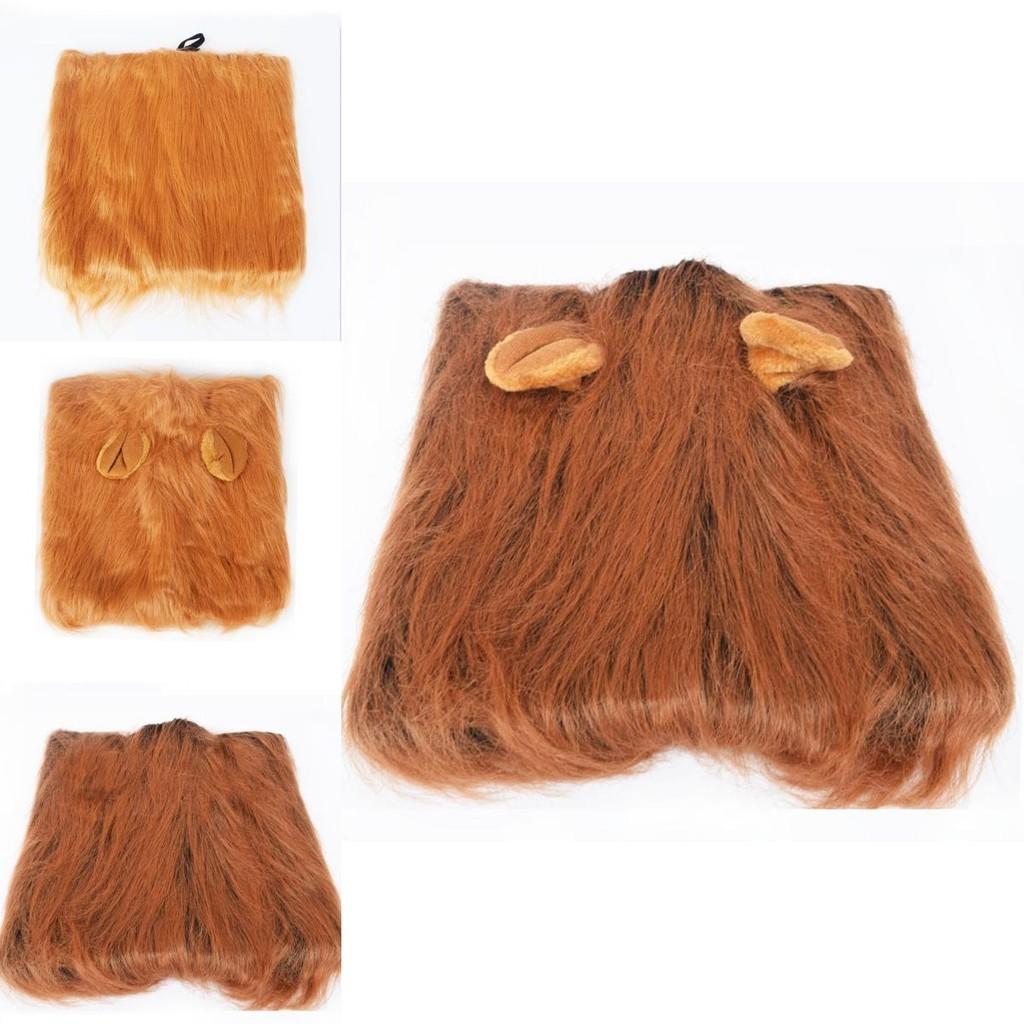 Fancy Pet Costume Lion Mane Wig For Cats And Dogs Premium Quality Halloween Cosplay