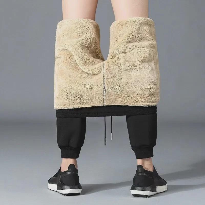 

Мужские зимние брюки из плюшевого овечьего флиса — плотные, теплые и морозостойкие 8XL