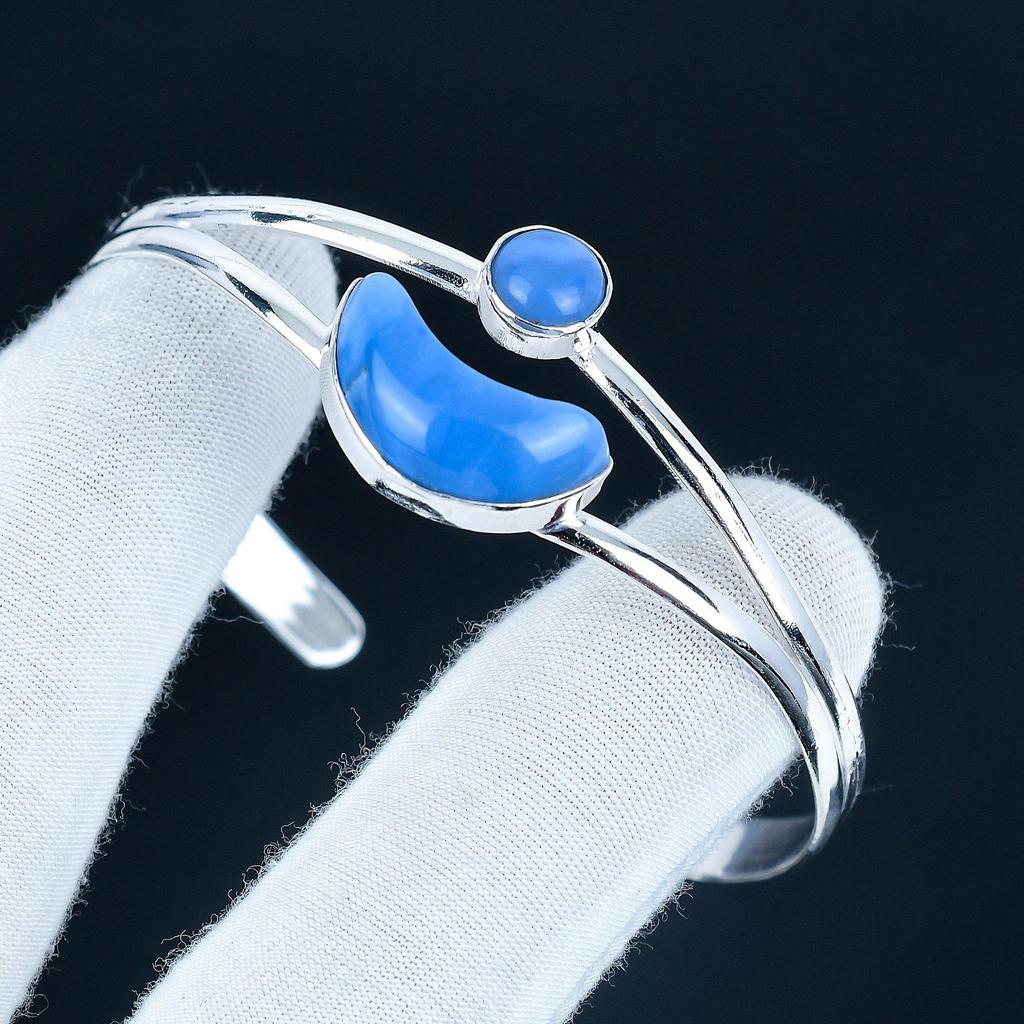 Zierlicher Owyhee Opal Edelstein Handgefertigtes Armreif Armband 925 Sterling Silber Armreif, Owyhee Opal Armband Für Ehefrau, Unisex Armreif, Wadding Geschenk