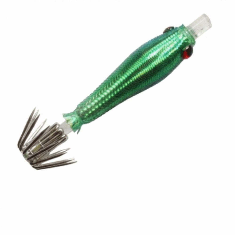Pesca 5cm Fishing Octopus Jig Luminous UV Blowing Tube Squid Hook Explosion Hook Deep Sea Fishing