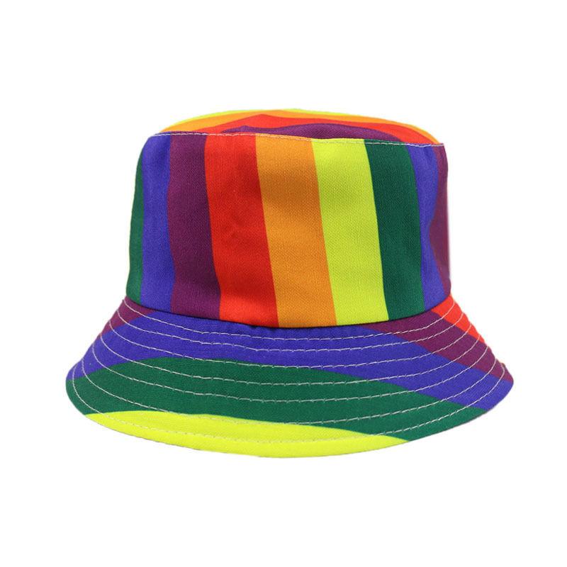 Pride Gay Parade Rainbow Fisherman Hat Shade Outdoor Activities Protection Sun