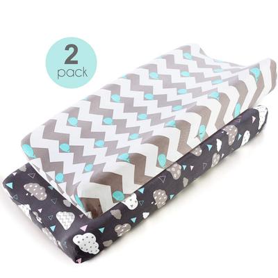 2pcs Baby Diaper Changing Pad Cover Soft Waterproof Changing Table Pad Cover Washable Travel Changing Mat for Diaper Changing for Baby Girls Boys