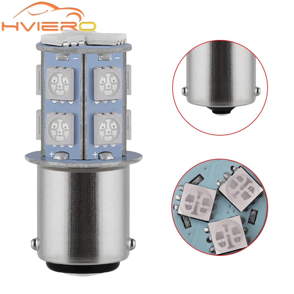 2PCS 1157 BAY15D P21W 13SMD 5050 Car Led Turn Signal Lights Brake Tail Lamps Auto Parking Rear Reverse Bulbs