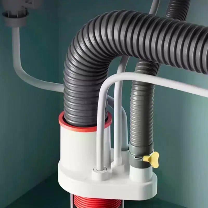 Kitchen Pipe Drainpipe Connector Five-in-One Dishwasher Sink Sewer Odor-Proof Insec Joint Water Purifier Front Filter Connector