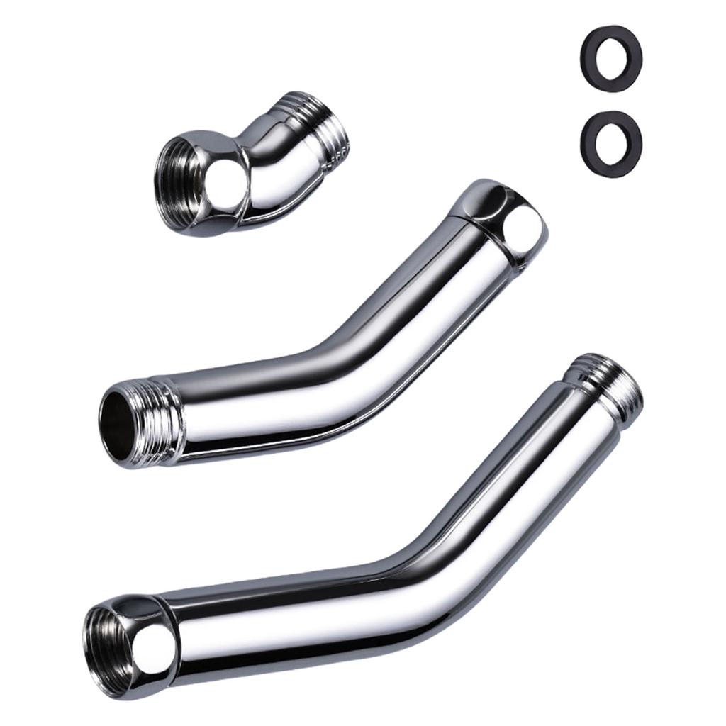 Practical 135 Degree Shower Hose Connectors Set of 3 for Enhances Sprayer Ranges and Leak Prevention Easy Installion