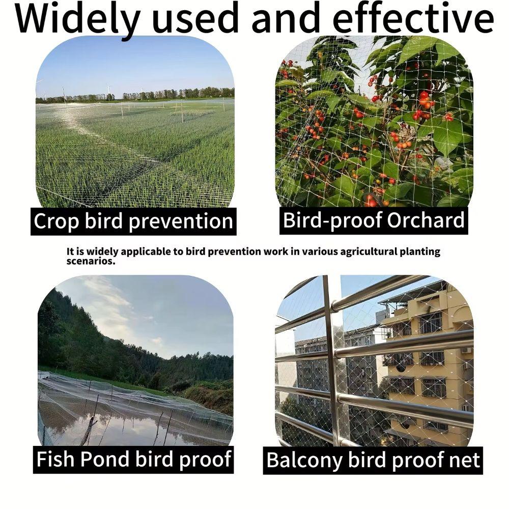 Drawstring Anti Bird Net White Mesh Plant Protection Net New Garden Netting  Garden Protection