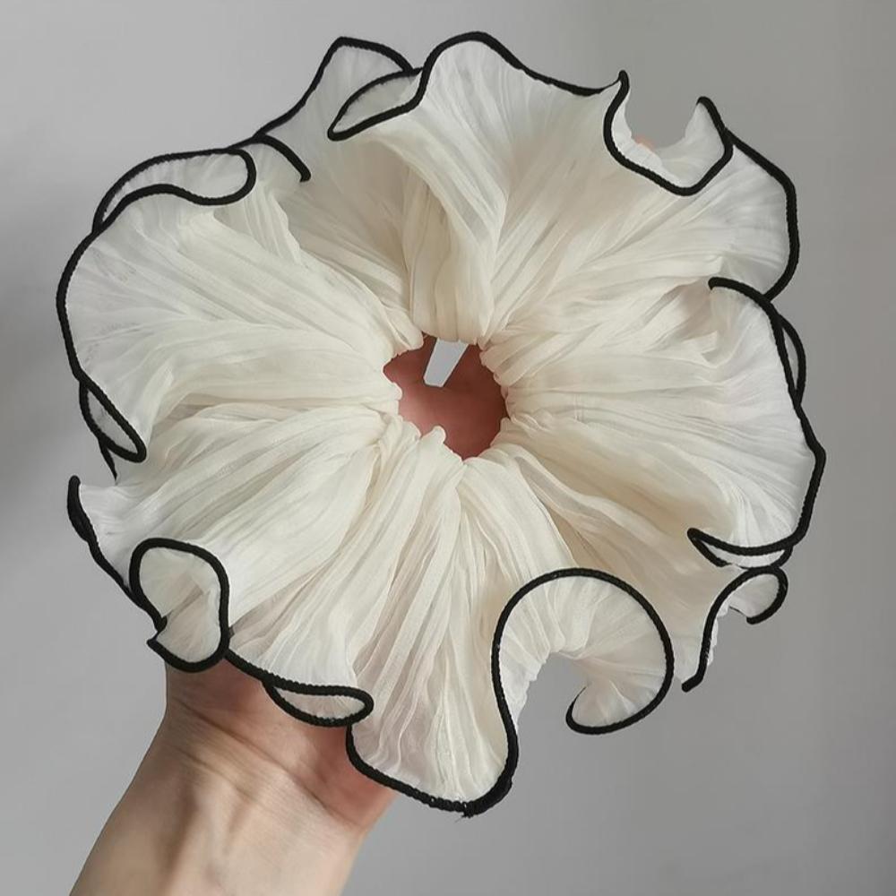 Korean Style Exaggerated Hair Band Ponytail Holder Large Intestine Chiffon Hair Scrunchies  Girls