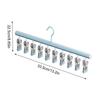 Hangers Pants Stainless Steel Space Saving Closet Organizer With 10 Clips For Jean Skirt Sock Scarf Home Bedroom Closet Wardrobe