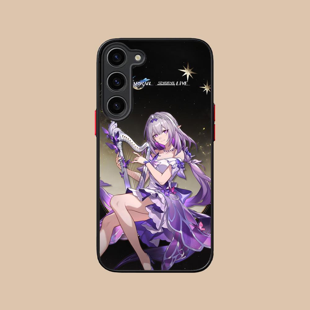 HSR Castorice Silicone Mobile Phone Case for Samsung Galaxy S26 S25 S24 S23 S22 S21 Plus FE Ultra Colorful Cover