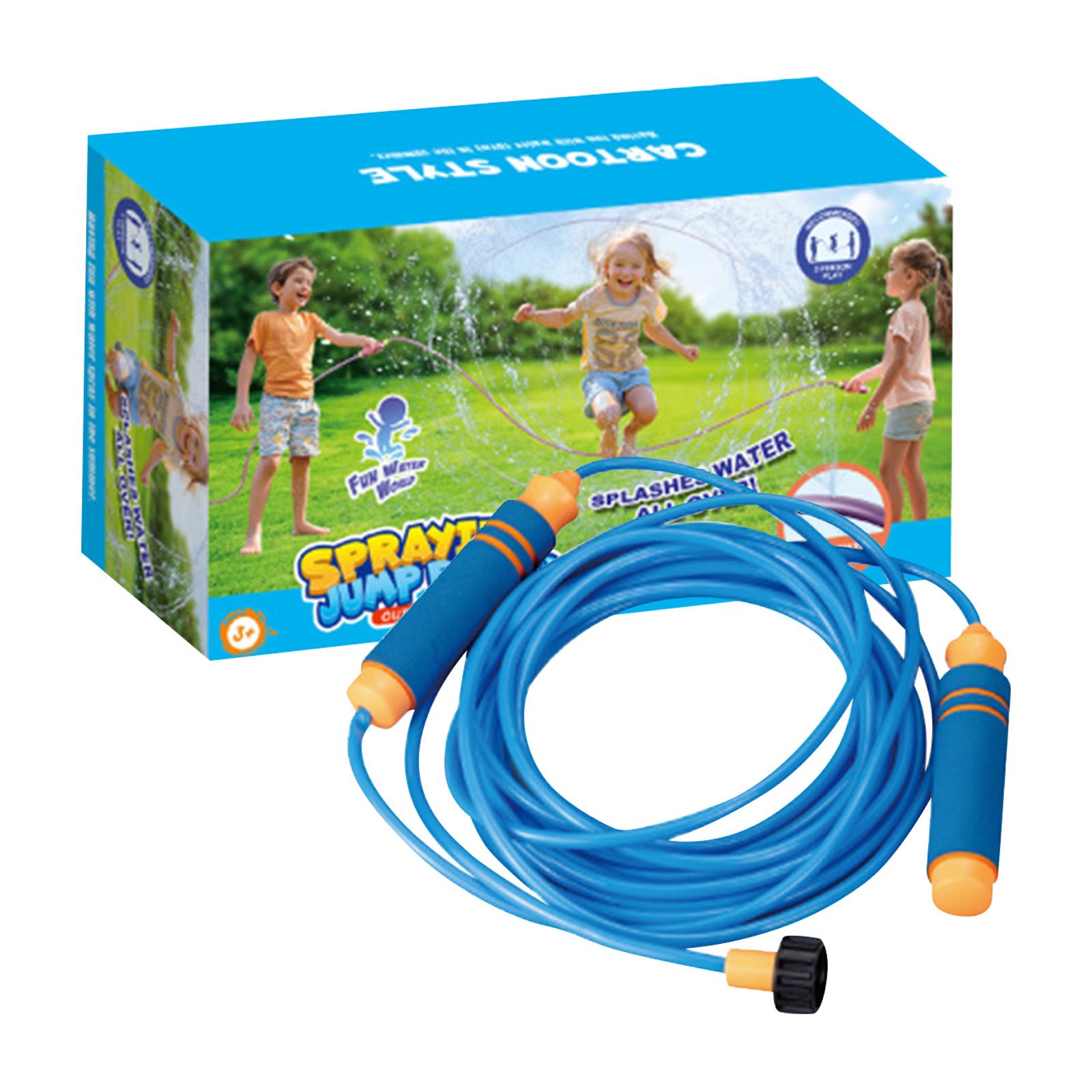 

2-in-1 Water Sprinkler Outdoor Yard Toy For Kids, Rope Toys 12 Spray Holes, Outside Sprinkler Rope Team Game For Backyard, Beach & Summer Party Fun One Size синий
