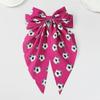 Colorful Football Pattern Bow Hair Clip Elastic Cute Fabric Ribbon Hair Rope Fashion Soft Fashion Hair Accessories Sports Events