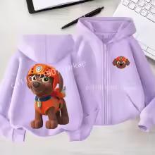 Spring Kids Coat PAW Patrol Children's Zipper-style Hooded Sweatshirt for Boys Girls' Casual Top Casual Shirt with Cartoon Print