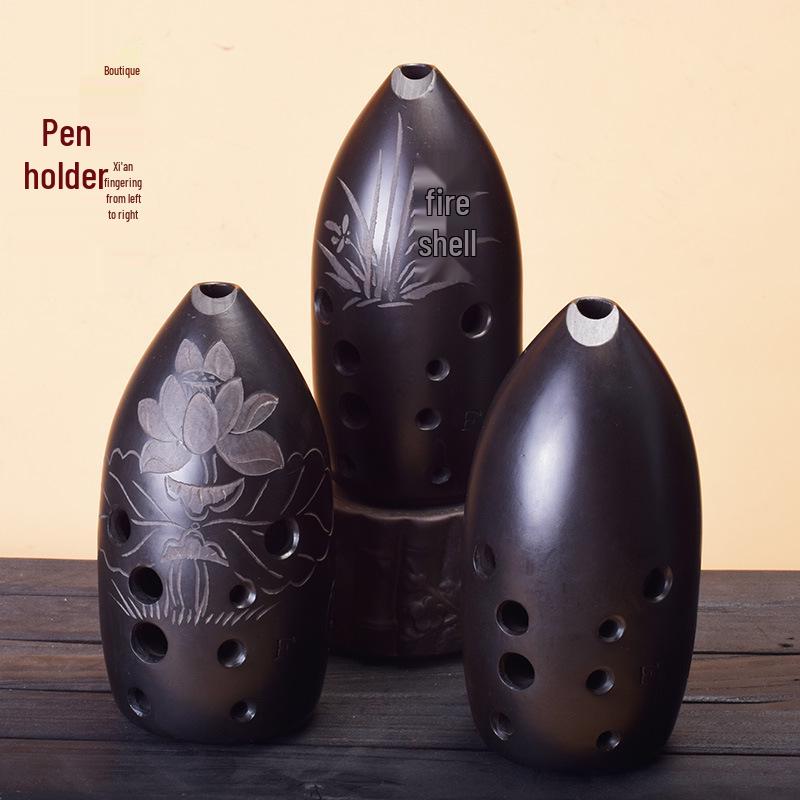 Exquisite Beginner & Professional Ceramic Xundi: Ten-Hole & Eight-Hole Traditional Instrument for Children's Introduction to National Music