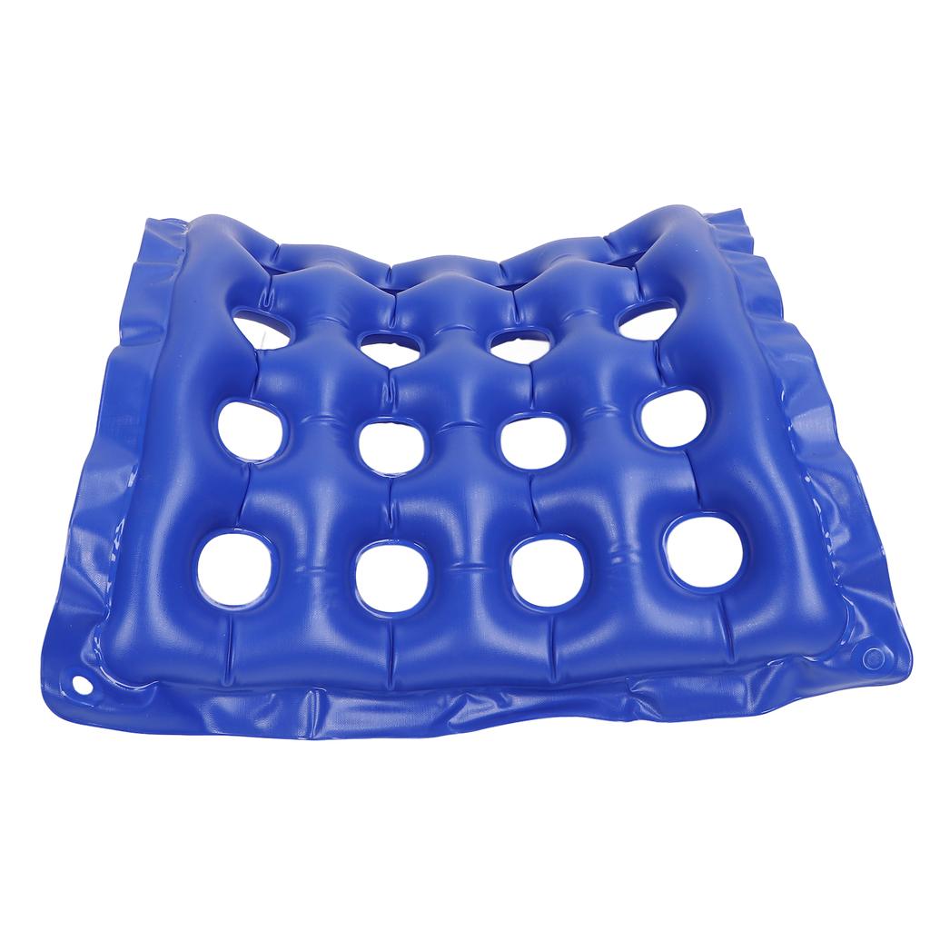 Inflatable Seat Cushion 16 Holes Professional Inflatable Wheelchair Cushions for Seat Blue