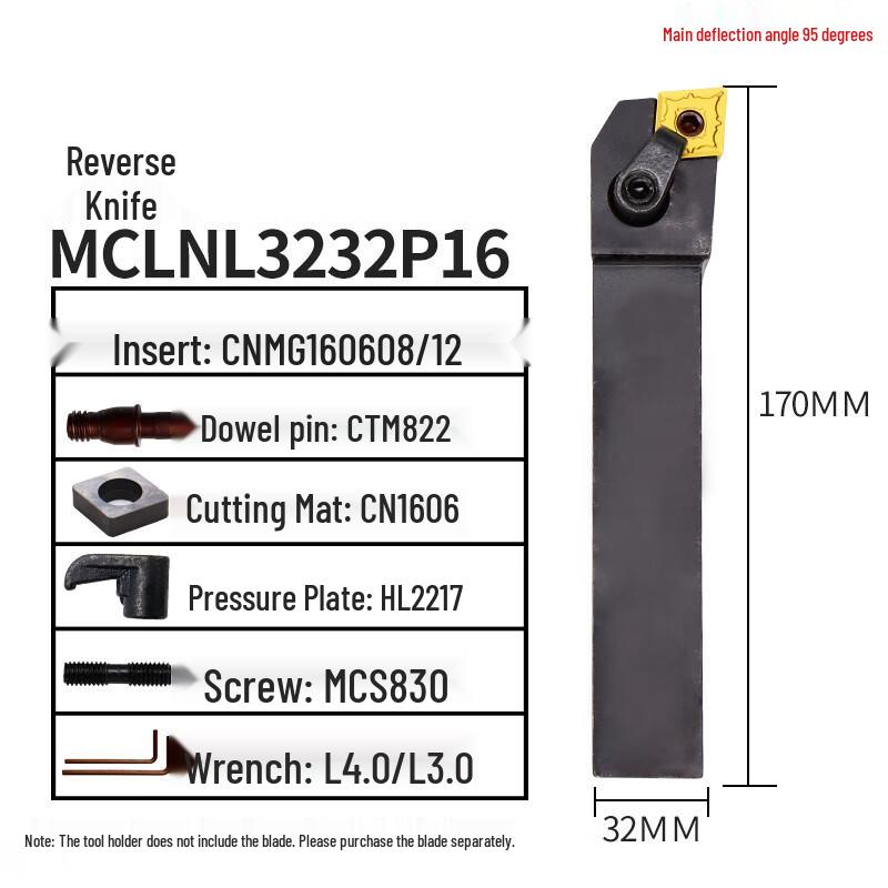Muxintai 95° External CNC Turning Tool Holder