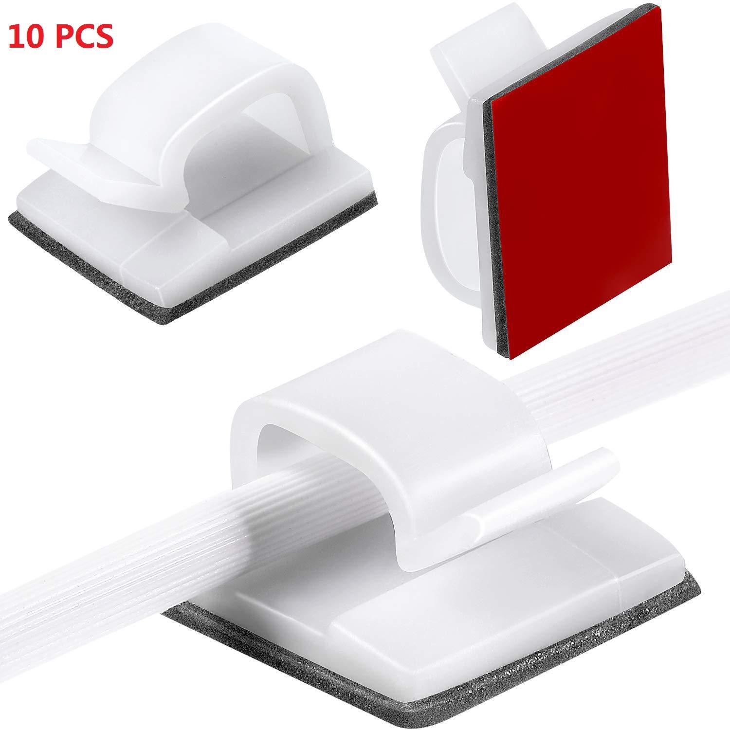 

Самоклеящиеся органайзеры для кабелей, регулируемые настенные настольные фиксаторы для проводов, крепежные клипсы для дома и офиса