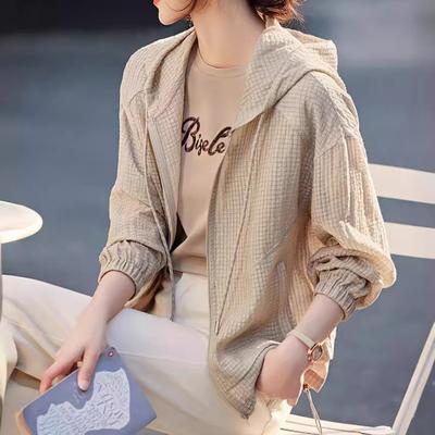 Casual Hooded Jacket Women's Spring Commuting Simple Temperament Versatile Light and Thin Top