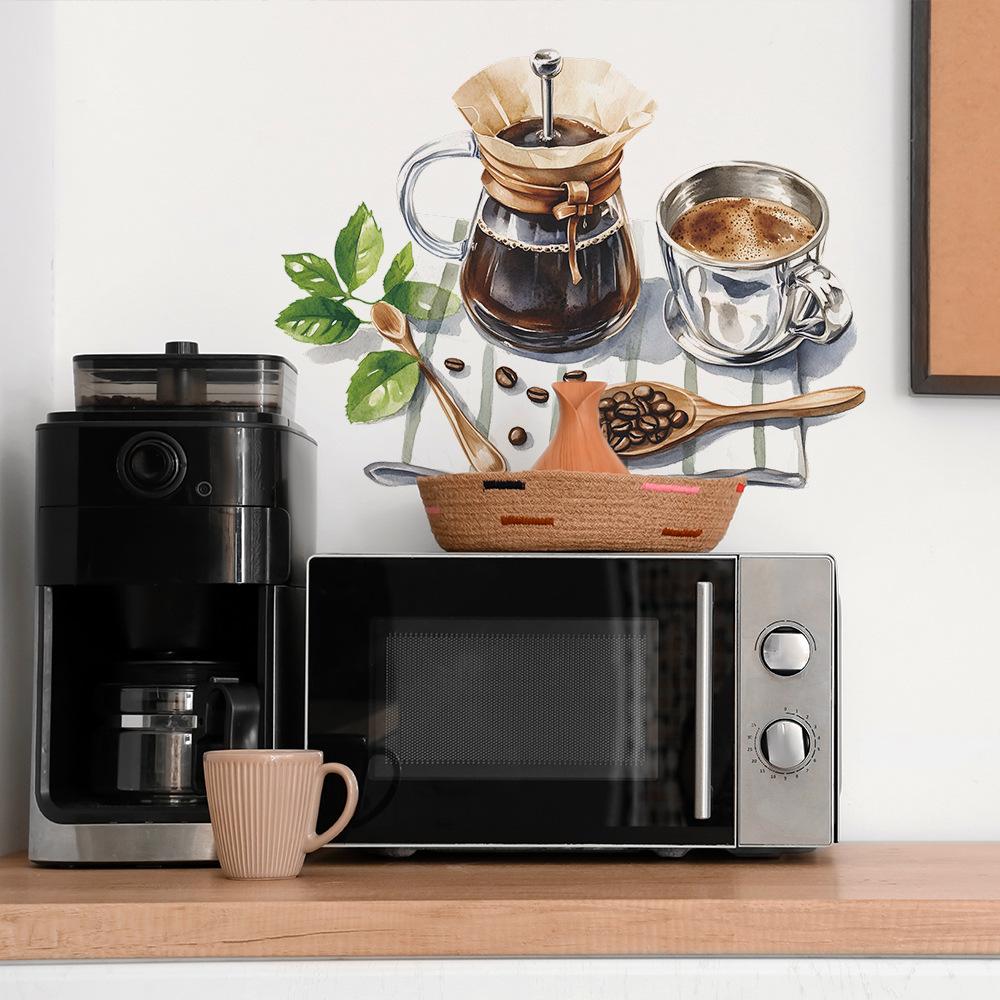 Einfache Kaffeetasse Coffee Shop Restaurant Wand Verschönerung Dekoration Wandaufkleber