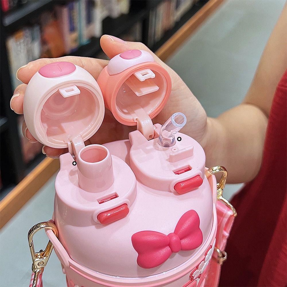 640/600/550ML Large Capacity Vacuum Flasks Capybara Thermal Mug Water Bottle  for Boys and Girls