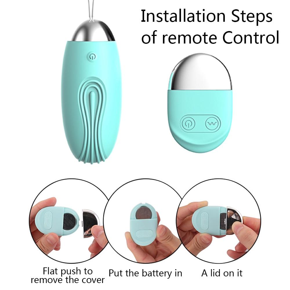 Wireless Remote Control Vibrator for Women 10 Speed Bullet Eggs Clitoris Stimulator Kegel Ball Sex Toys for Women Masturbators