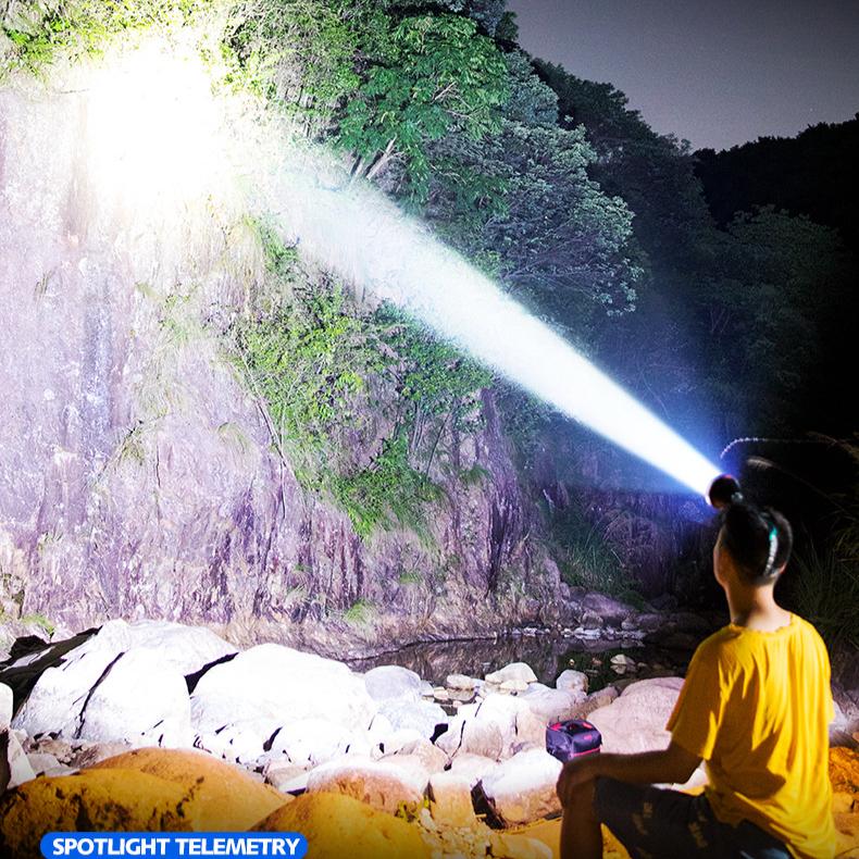 Super Bright LED Headlamp Rechargeable Headlight 5000 Lumens for Hunting