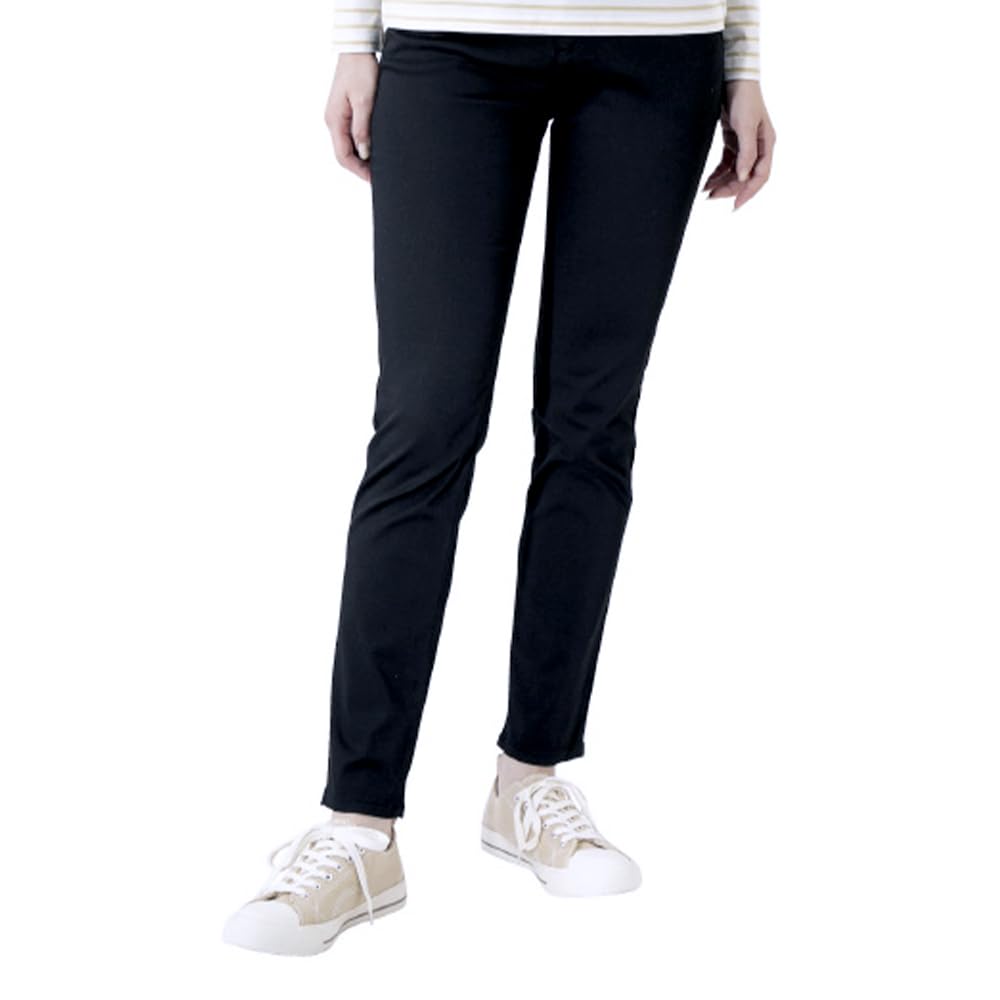 Beisia Skinny Hatalak Length Waist Black Women's Pants, 72cm, 67cm,