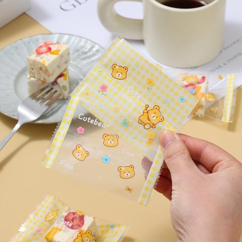 MDNG Cartoon Bear & Rabbit Transparent Baking Bags