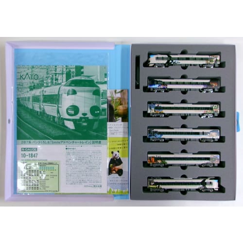 

KATO N Gauge Серия 287 Поезд Panda Kuroshio Smile Adventure, Набор из 6 вагонов [Специальное издание] 10-1847 Модель поезда