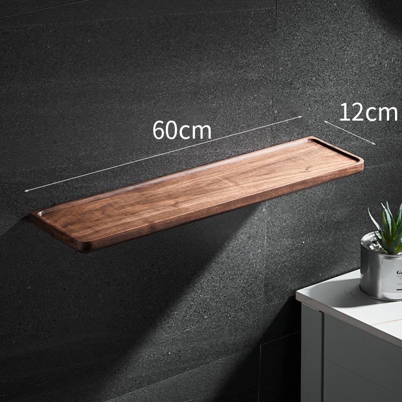 Solid Wood Bathroom Towel Rack Shelving Rack Wall Hanging Storage Hanging Rack Dresser Storage Rack Bathroom Brushed Gold