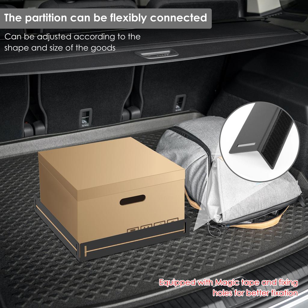 3Pcs Car Trunk Cargo Block Metal Luggage Fixation Trunk Organizer With Fastener Multifunctional Car Back Auto Trunk Fixed Tool