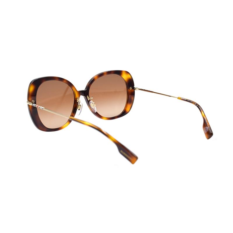 BURBERRY B. STRIPE Elegant Modern Holiday Travel Sunglasses Women's Tortoiseshell