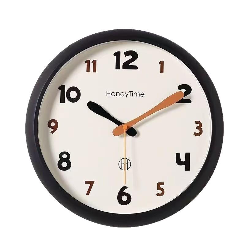 2026 New Modern Minimalist Stylish Wall Clock, Silent Hanging Clock for Home Living Room Bedroom, Punch-Free Wall Mount Clock
