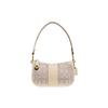 Swinger 20 Classic Monogram Print Zipper Closure Signature Jacquard Leather Mahjong Bag Women Shoulder Bag Ivory CD697-B4SHG