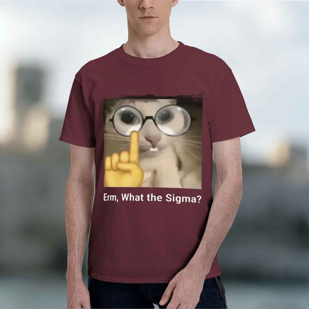 2026 New Erm What Sigma Unisex Tee Funny Humor Print Comfortable Crew Neck Fashion Short Sleeve Top For Unisex And Unisex