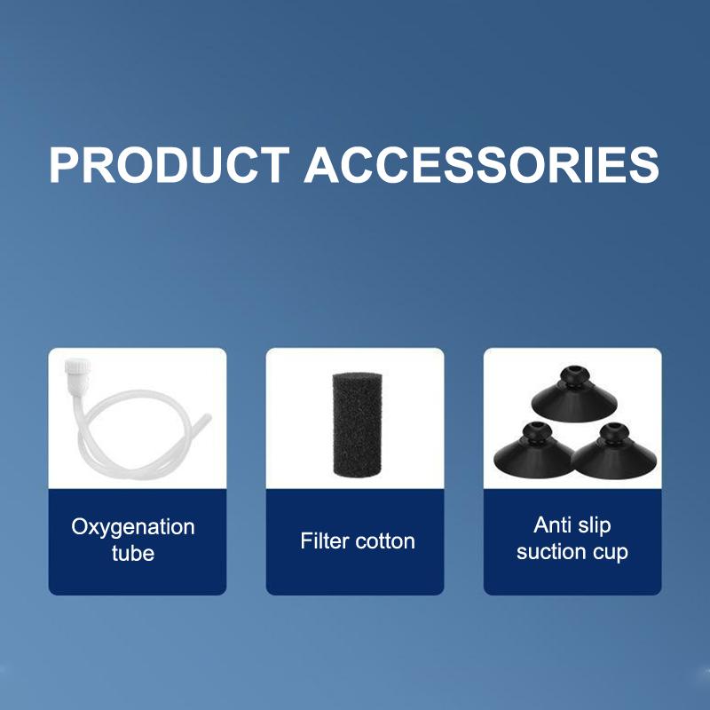 Pompă Filtru Acvariu 3 în 1 Silențioasă Acvariu Submersibil Aerator Oxigen Pompă Aer Acvariu Pompă Schimbător Apă Făcător de Valuri