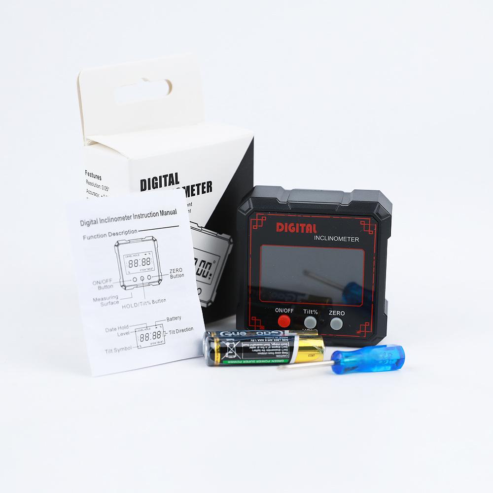 New Dual-Laser Digital Inclinometer with Strong Magnetic Base for Accurate Angle Measurements