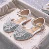 Butterfly Rhinestone Princess Shoes - 2025 Summer Soft-Sole Sandals for Girls