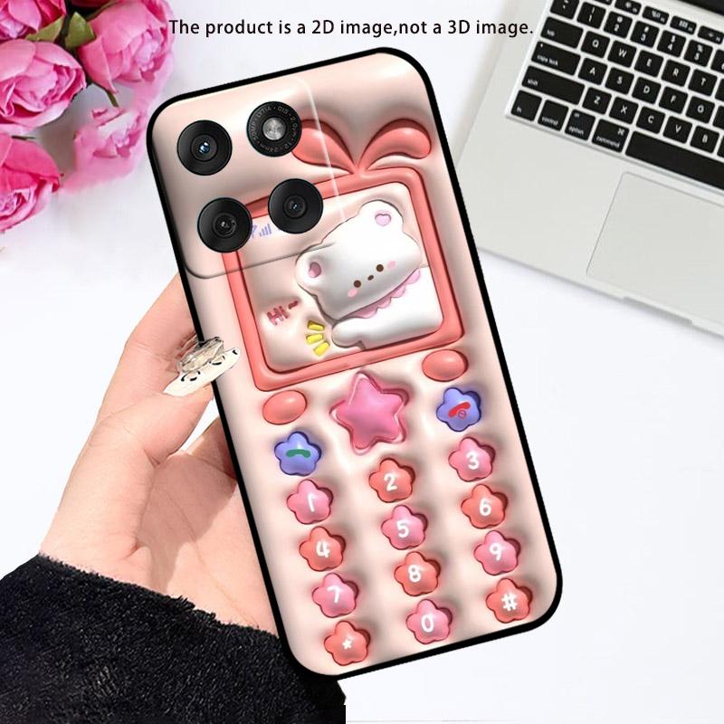 For Motorola Edge 60 Edge60s Pro Case Silicone Soft TPU Phone Cover For Moto Edge60Pro XT2507-1 Shockproof Fundas Cartoon Capa