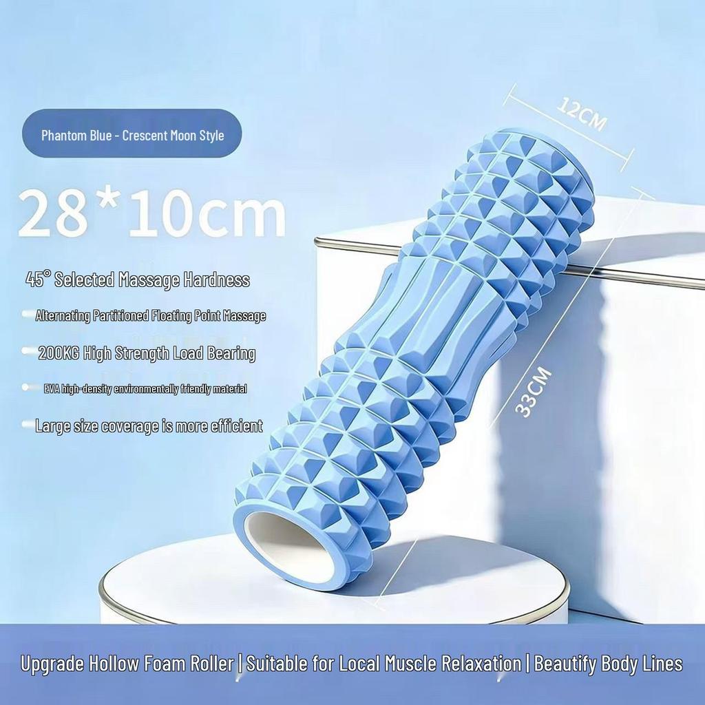 Crescent Foam Roller for Muscle Relaxation and Yoga