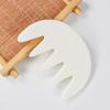 1pc Xiuyan Green Head Massage Comb, Natural Stone Guasha Scalp Massager Comb, Hair Comb Scalp Care Massage Tool. Multi-Functional Handheld Head