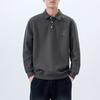 Autumn American Polo Shirt Sweater Men'S Ruffian Handsome Loose Large Size Long Sleeve Black Men'S Casual Top
