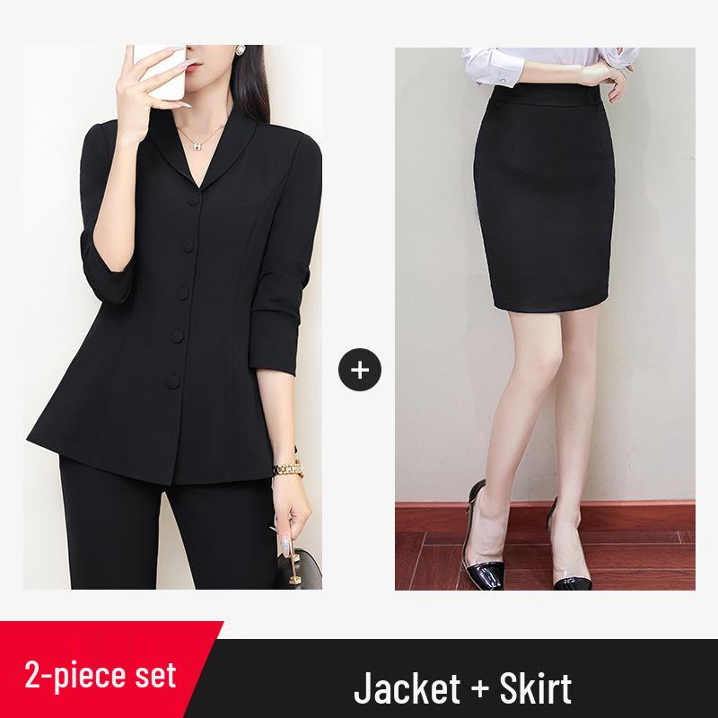 1210 High-End Women's Plus Size Slimming Suit – Long-Sleeved Top for Spring/Autumn