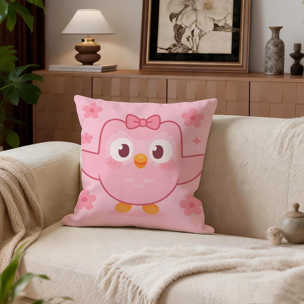 Educational Duolinggo Cushion Cover Cushion Cover Set 4Pcs 50x50 45x45 40x40 Pillowcase Decorative Sofa Home Decor