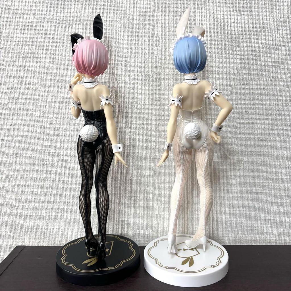 [USED] Re:Zero Rem Ram Bunny Girl Figures