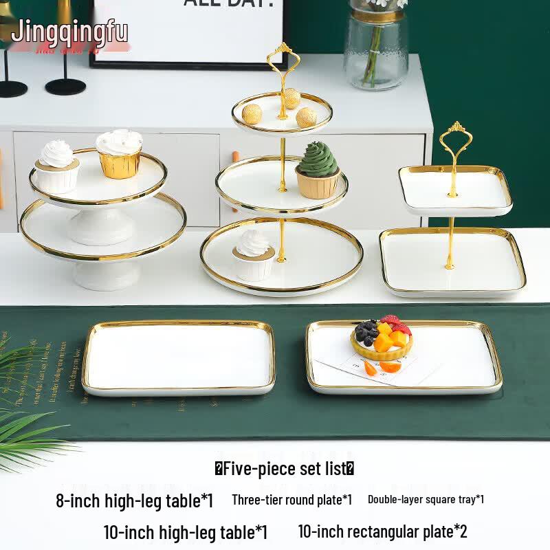 Ceramic Dessert Display Stand Set
