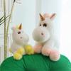 Cute Unicorn Plush Toy Claw Machine Doll Children's Sleeping Pillow Ring Exchange for Birthday Gift