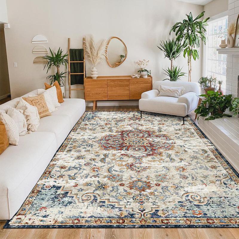 Bohemian Carpet Retro Persian Ethnic Style Living Room Carpet Floor Mat Moroccan Home Floor Mat